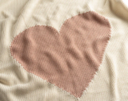 Blush Heart Baby Blanket