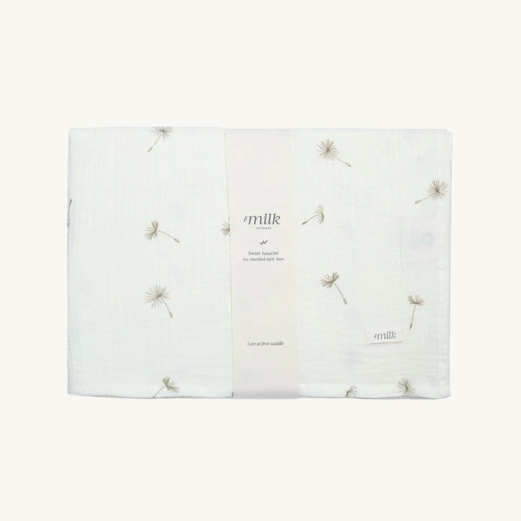 Muslin Swaddles Wildflower Ivory
