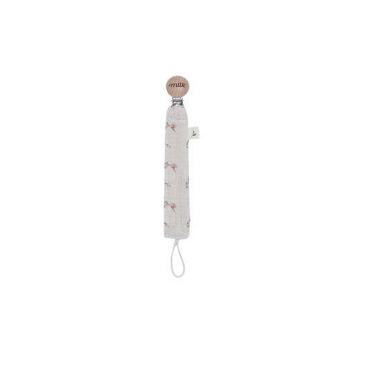 Muslin Paci Clips Blossom Oat