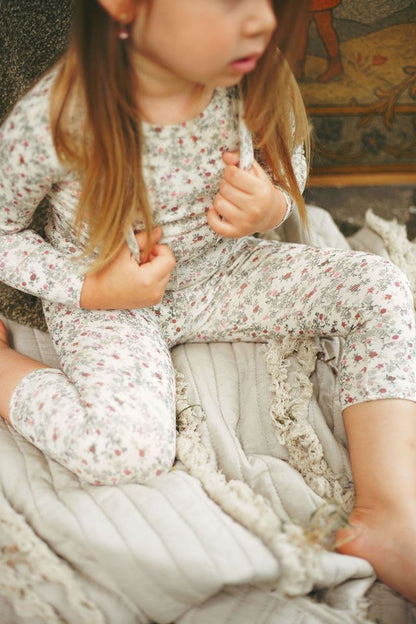 Circle Floral Suspender Set