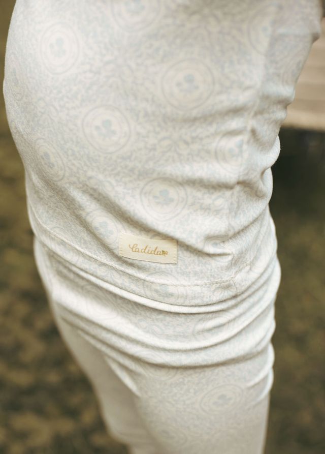 Sky Damask Pajama Set