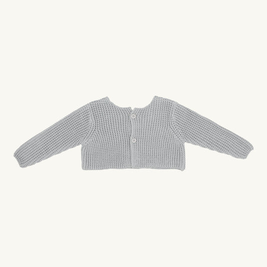 Chunky Knit Shrug Pale Blue