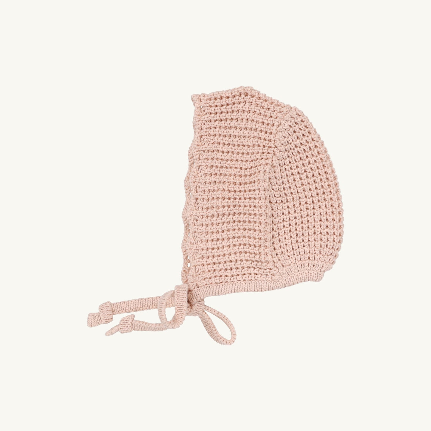 Chunky Knit Bonnet Dusty Pink