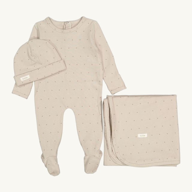 Sand Star Print Layette Set